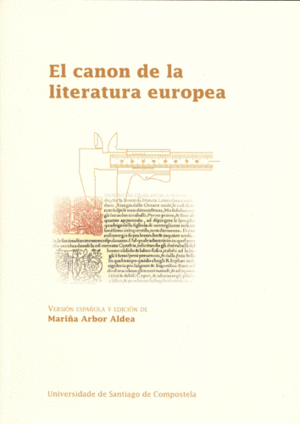 OP/331-EL CANON DE LA LITERATURA EUROPEA