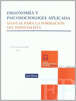 ERGONOMIA Y PSICOSOCIOLOGIA APLICADA:MANUAL PARA FORMACION