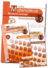 MATEM�TICAS ADAPTACI�N CURRICULAR LIBRO, SOLUCIONARIO Y EVALUCI�N