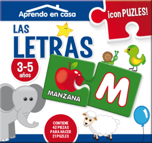 APRENDO EN CASA LAS LETRA PUZLES EDUCATIVOS (3-5 AOS)