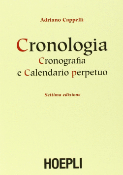 CRONOLOGIA, CRONOGRAFIA E CALENDARIO PERPETUO