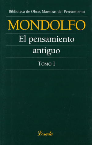 PENSAMIENTO ANTIGUO.TOMO I,EL