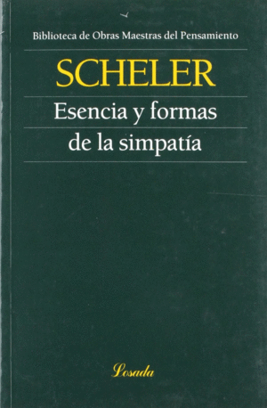 ESENCIA Y FORMAS DE LA SIMPATIA