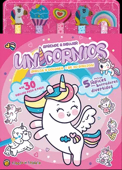 LPICES Y BORRADORES DE COLORES: UNICORNIOS