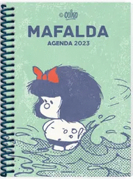 AGENDA MAFALDA 2023 ANILLADA TAPA VERDE