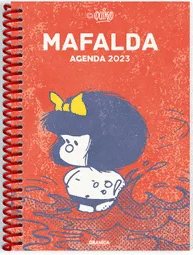 AGENDA MAFALDA 2023 ANILLADA TAPA ROJA