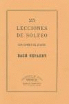 25 LECCIONES DE SOLFEO CON CAMBIO DE CLAVES